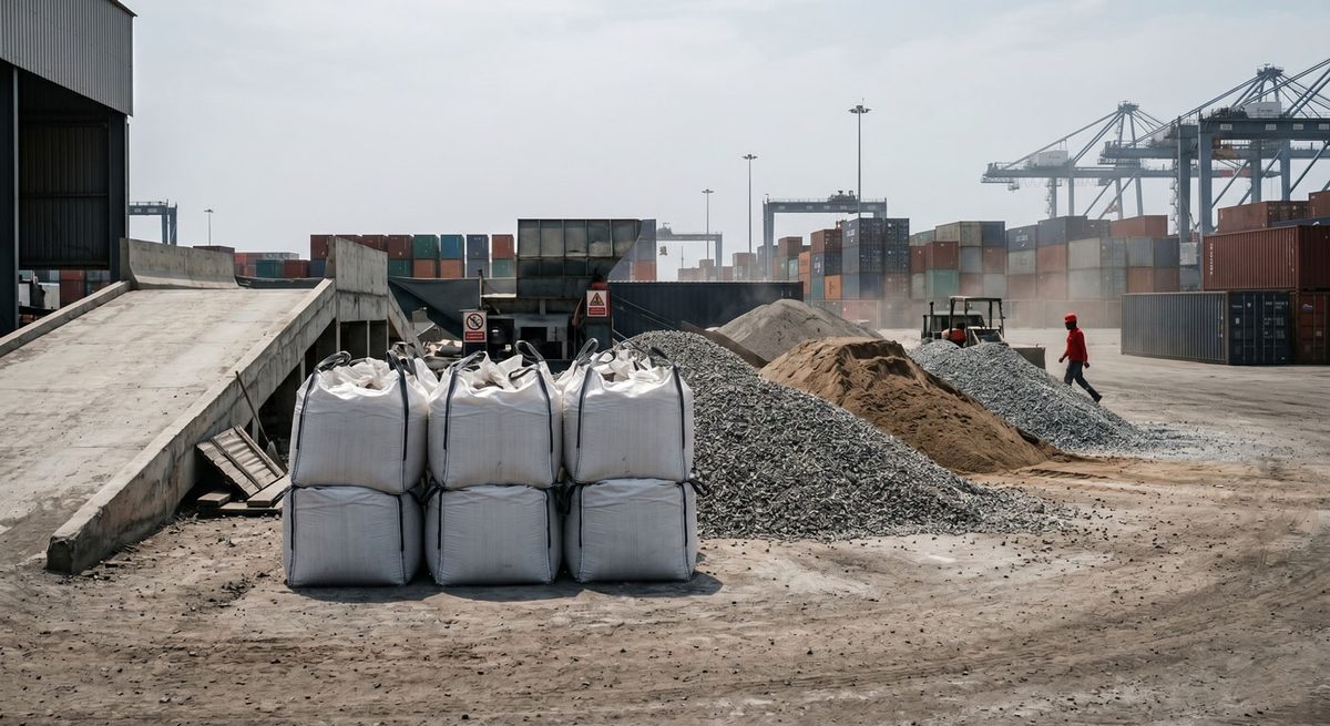 Abastecimiento de materiales para construcción de rampa de acceso vehicular en DP World Callao