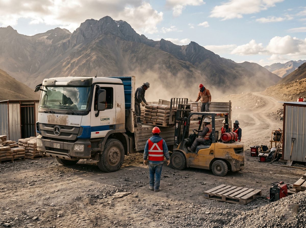 Operación de Lumon & Co. en campo: despacho de materiales en obra