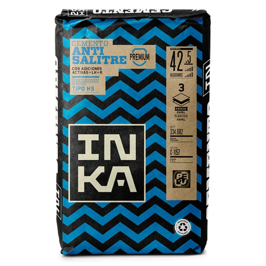 Bolsa de Cemento Portland Tipo HS de 42.5 kg con protección anti salitre